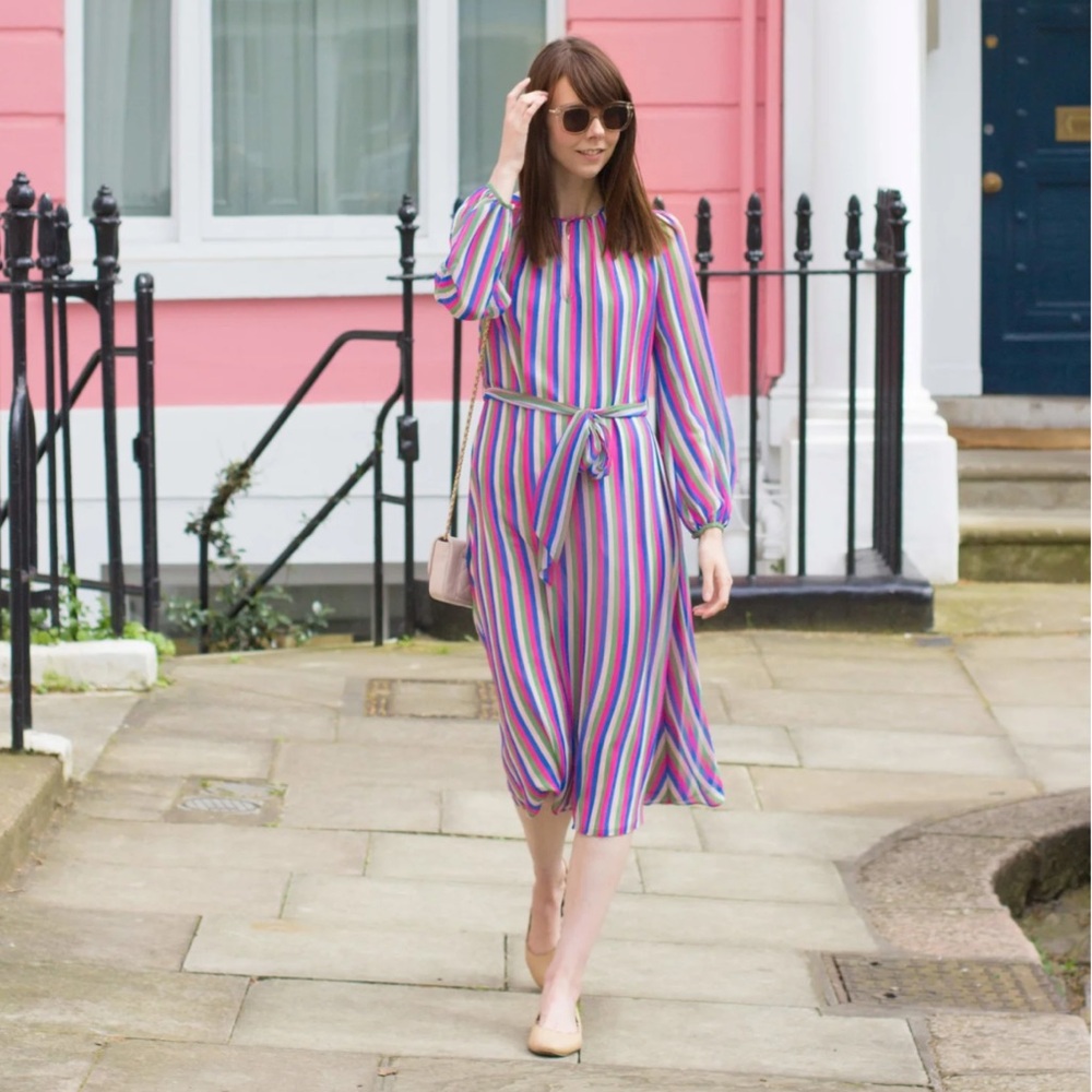Boden Multicolor Striped Dress